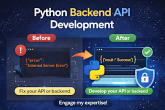 python flask backend API development and integration