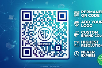 design custom professional qr code with your logo