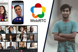 create real time chat and video calling apps using  webrtc