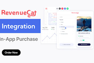 integrate revenuecat sdk, in app purchase into android ios flutter react native