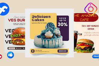 create food ads for your social media posts