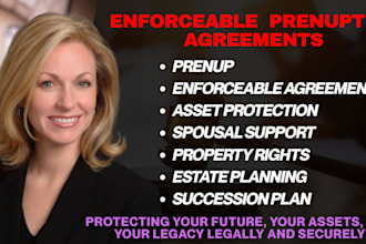 create customized prenuptial agreements and asset protection plans
