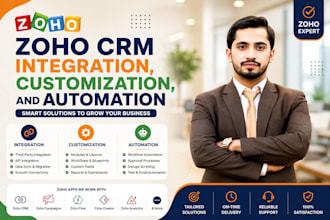 zoho CRM integration, customization, and automation