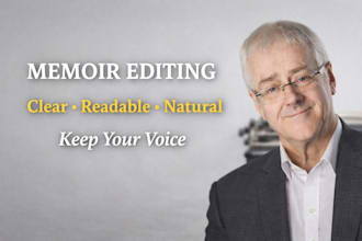 edit your memoir for clarity, flow, and natural readability