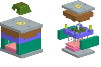 create 3d cad mold for plastic injection and metal sheet products and toy