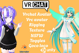 create vrchat clothing avatar outfit 3d garment accessories for vrc avatar unity