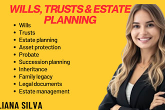 draft revocable living trust, will, and estate planning documents