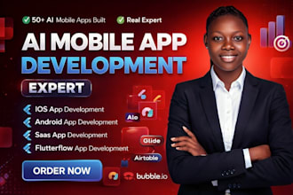 build ai mobile app, ai app, saas app, android IOS app or mobile app developer