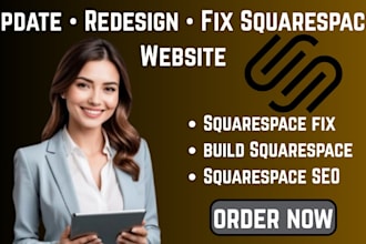 update, redesign, or fix your squarespace website