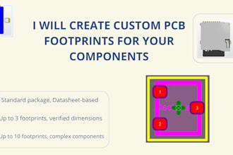 create custom pcb footprints for your components