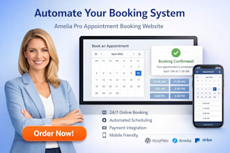 create appointment booking website with amelia pro appointment booking plugin