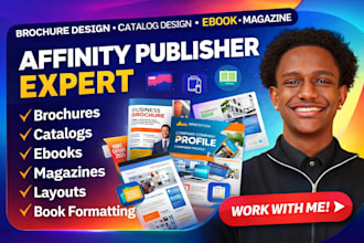 design modern brochure, ebook, catalog layout in affinity