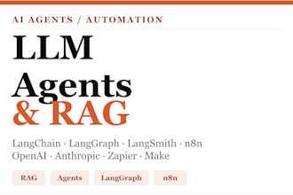 custom ai agents, rag pipelines, chatbots and intelligent automations