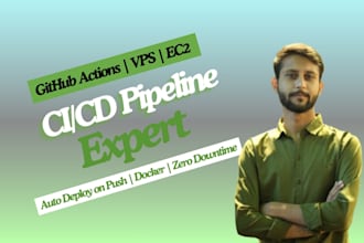setup ci cd pipeline with github actions to deploy on vps or ec2