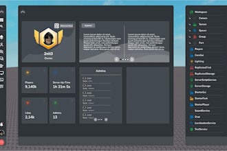 script roblox game systems, ui, mechanics, and custom script, bug fix and cheap