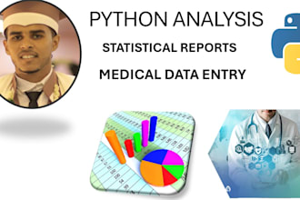 do medical data entry and statistical analysis using python