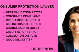 help improve credit records, address debt disputes, and handle consumer claims