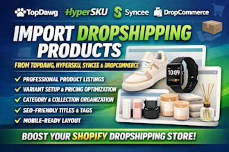 import dropshipping products from topdawg hypersku syncee dropcommerce listing
