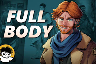 draw a full body characters for you
