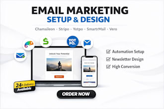 set up chamaileon stripo recart smartrmail yotpo vero email newsletter campaign