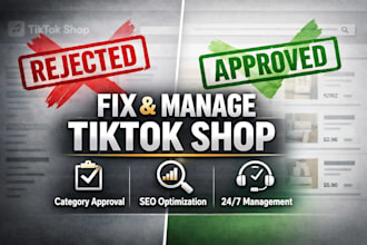 fix tiktok shop category approval and manage tiktok seller center