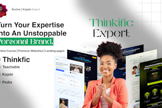 thinkific website teachable kajabi website online course expert