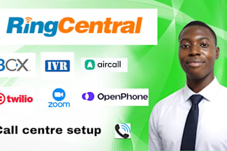 setup 3cx, ringcentral, twilio, quo, openphone call center system with IVR
