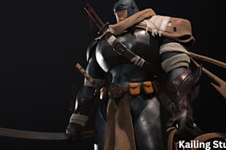do 3d game design stylized character vehicle model cgi character