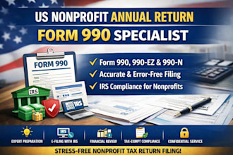prepare and e file US nonprofit annual return