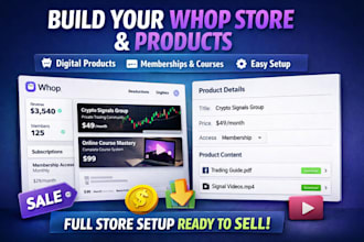 build whop store membership course setup whop expert digital product