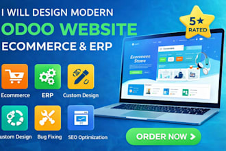 design modern odoo website ecommerce and erp solutions