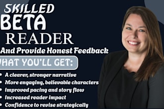critique and beta read your romance fantasy scifi manuscript and honest feedback