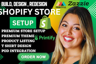 shopify print on demand store setup printify printful pod store