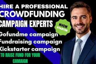 do crowdfunding campaign promotion, kickstarter, gofundme, charity campaign