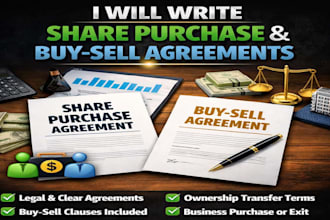 write share purchase and buy sell agreements