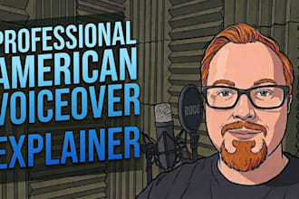 record a clear american male explainer voice over