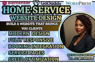 home service site design handyman site cleaning service site service business