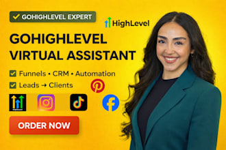 be personal executive virtual assistant gohighlevel social manager ghl assistant