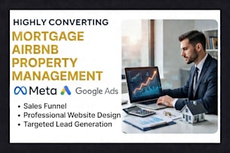 generate highly converting mortgage airbnb property management leads and website