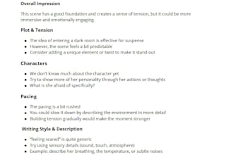 beta reader service with in depth story and character analysis