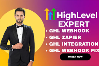 setup ghl integration, webhook automation, zapier and make com workflows