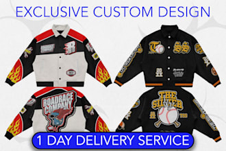design custom varsity jacket streetwear and letterman