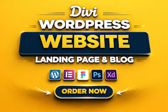 be your divi expert for divi landing page, divi wordpress website, divi builder