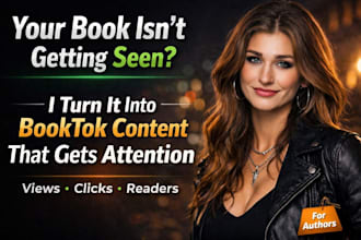 create booktok videos and tiktok ads for book promotion