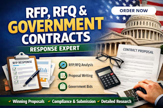 write winning rfp, rfq bid proposal for government contracts