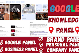 create a google knowledge panel for personal and business