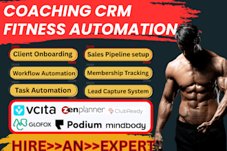setup vcita podium mindbody glofox zen planner clubready coachrx crm automation