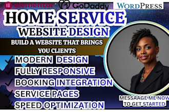 design a professional home service website to get more clients and booking