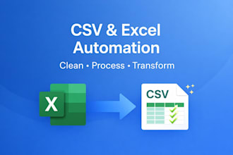 process, clean and automate CSV, excel data with java or python