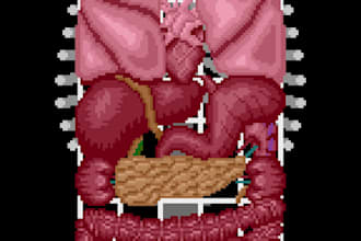 create unique handcrafted pixel art sprites